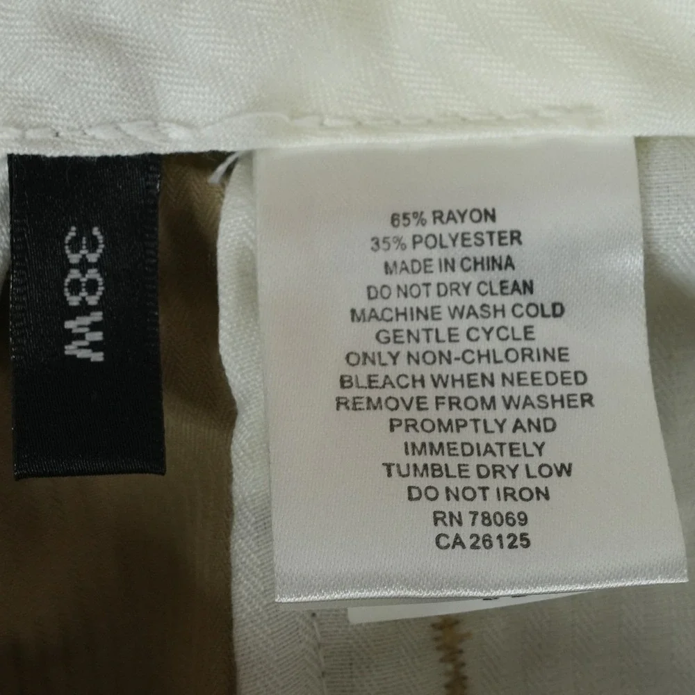 Ashworth Golf Shorts Mens 38x9.5 Khaki‎ Fore-Give Comfort Pleated Authentics New